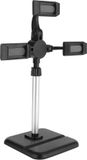 OEM Bol Mobiele Telefoonstandaard met 3-delige Telefoonhouder - Verstelbare Hoogte - Richting Desktop Selfie-standaard - 24-37 Inch - Video-opname