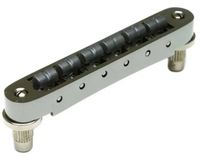 Graph Tech PS 8843 BN ResoMax NV2 Tune-O-Matic Bridge met String Saver zadels (kleine posten, 4 mm) - zwart nikkel