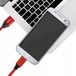 Logilink USB naar Micro-USB Kabel 1m - Sterk Gevlochten Rood