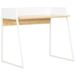 vidaXL Bureau 90x60x88 cm Wit en Eikenkleurig