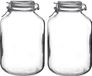 Bormioli Rocco Pot de conservation - Lot de 3 pièces - 5000 ml - verre - fermeture à levier - D17 x H29 cm