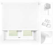 Storend Rolgordijn, Lichtdoorlatend, Blanc, 130x190 cm