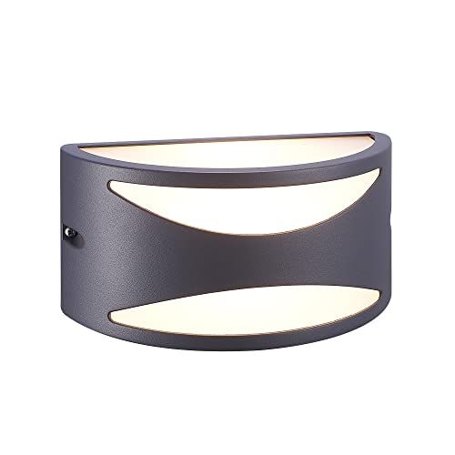 Wonderlamp W-T000051 - Wandlamp voor buiten - E27 - Antraciet - IP54 - Classic II