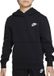 Nike K NSW CLUB FLC HDY LBR Unisex Sporttrui - Zwart - Wit - Maat XL