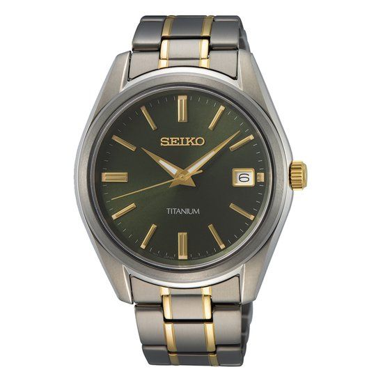 RELOGIO Seiko SUR377P1 Herenhorloge - Saffierglas - Titanium - Grijs - 40 mm