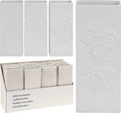 Merkloos Radiator bak luchtbevochtigers / waterverdampers - 8x - dolomiet - bloemen print - 20 cm