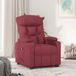 Fauteuil électrique, bordeaux, rembourré