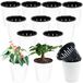 Haawooky 12 stuks zelfbewaterende plastic plantenbak, 10 cm plastic bloempot met binnenpot, zelfbewaterende plantenbak, witte bloempot voor kruiden, bloemen, alle kamerplanten, vetplanten