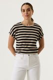 Garcia Dames Effen T-shirt Zwart Korte mouw