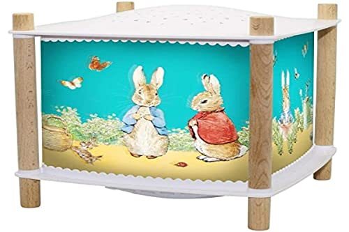 Trousselier - Peter Rabbit. - Nachtlampje - Revolution 2.0 - Cadeau voor kinderen - Muziek Sterrenprojector - Muziek & Avondgeschiedenis in streaming - Herkent de Pants - Oplaadbaar