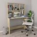 Maison Exclusive - Bureau avec étagères Chêne Sonoma 110 x 45 x 157 cm
