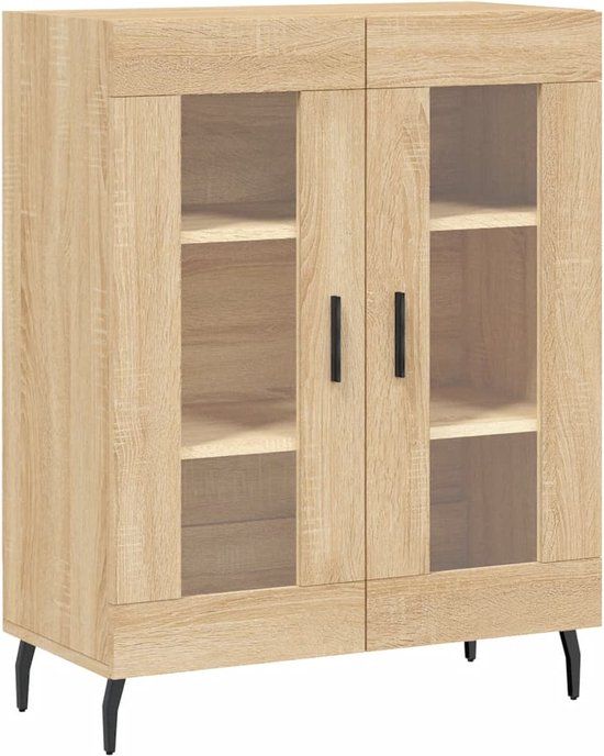 vidaXL Dressoir Sonoma Eikenhout 69,5x34x90 cm