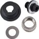 Shimano Dura-Ace WH-R9100-C40-TU-F Conus en Sluitmoer Achter Links Zilver Metaal Racefiets Universeel