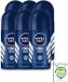 Nivea 6 x Cool Kick Déodorant Roll-on pour Homme - 48 Heures - 50 ml