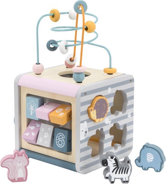 PolarB 5-in-1 Houten Activiteiten Box - Multicolor