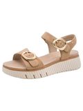 Tamaris Comfort Essentials Dames Sandalen - CAMEL SUEDE