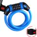 HBS SLOT-H5-03-BL - Kettingslot met 5-cijferige code - 120 cm - Blauw