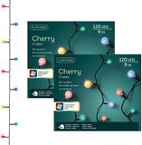 Lumineo kerstverlichting - gekleurd - 120 led lampjes - 9 meter - twinkle