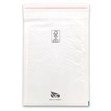 RAYLU PAPER - Verpakking met 10 bubbelenveloppen van kraftpapier, met hechtsluiting, gevoerde kraftenveloppen, wit (150 x 210 mm)
