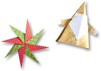folia - Idena Folia Vouwbladen, 80 g/m², 50 vellen gesorteerd in 5 motieven, Kerstmis 20 x 20 cm