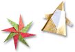 folia - Idena Folia Vouwbladen, 80 g/m², 50 vellen gesorteerd in 5 motieven, Kerstmis 20 x 20 cm