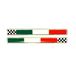 4R Quattroerre.it 32110 3D sticker vlag Italië schaak DX+SX HQ, 110 x 10 mm