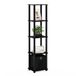 Furinno Turn-N-Tube No Tools 5-Tier Display Decoratieve Plank met Bin, Zwart