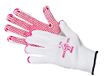 Katoen/nylon gebreide handschoen 12 paar noppen extra zwaar wit 11 wit