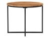 Maison Exclusive Table basse, 55x55x45 cm, acacia massif et fer