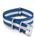 Timex Nylon NATO Horlogeband 18mm Marineblauw/Wit