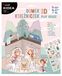 KIDEA Set créatif : Maison de princesse 3D, avec 52 autocollants et 4 figurines