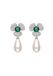 Gaya Leo E-Commerce Ltd. Gaya Earrings Green White Multi Gemstone Oorhangers for Women