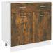 VidaXL Bovenkast Lyon 29,5x31x60 cm bewerkt hout gerookt eikenkleurig
