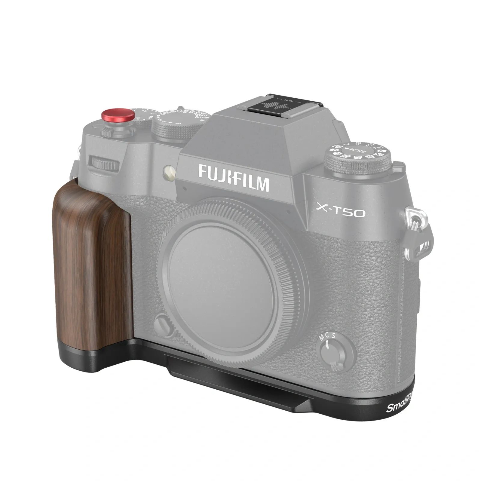 SmallRig 4784 - Houten L-vormige grip voor Fujifilm X-T50 - Zwart