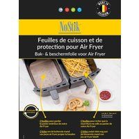 NOSTIK Beschermfolie Dubbele Airfryer 14x25cm Set4 Bruin