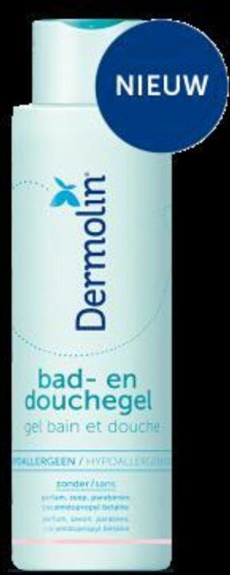 Dermolin Bad- en Douchegel - 400ml - Hypoallergeen - Gevoelige Huid