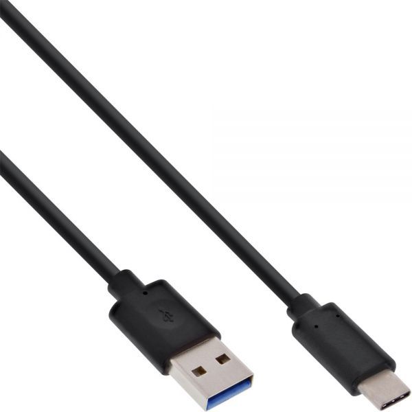 Inline USB3.1-C/USB3.1-A Kabel - 1.5m - Zwart