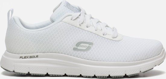 Skechers Flex Advantage werkschoenen wit - Maat 46
