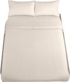 Alexandra House Living Dekbedovertrek set Alexandra House Living QUTUN Natuurlijk Bed van 90 150 x 220 cm 3 Onderdelen