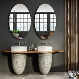 Gliss Design Oval spiegel 60x100 cm