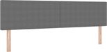 vidaXL Hoofdbord Lichtgrijs 180 cm Corduroy stof