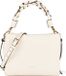 Coccinelle Leren schoudertas Boheme Grana Double Crossbody Double Grainy Leather Pearl / Cognac crème