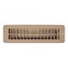 RV Designer H861, kunststof vloerregister met demper, 10" x 2-1/4", Tan, Interieur Hardware