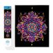 DIAMOND DOTZ 2594361 Originele 5D Diamond Painting set, neon mandala, met neonkleuren en fluweel, doe-het-zelf diamantschilderij, afbeeldingen voor volwassenen en kinderen vanaf 12 jaar, intermediate