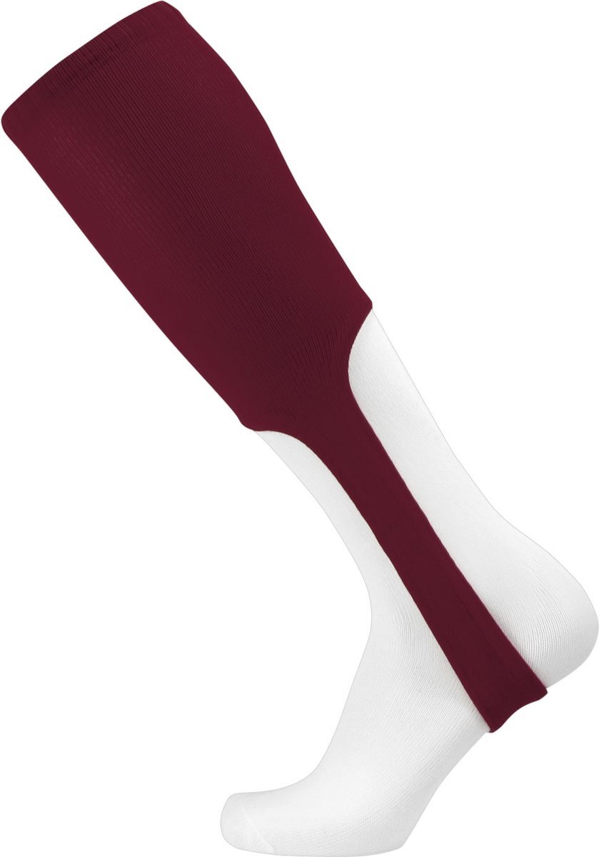 Twin City Knitting TCK - Stirrup Socks - Slobkousen - Honkbal - Volwassenen - Nylon - Bordeaux - Large