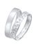 KUZZOI Ring Heren band set Basis Gehamerd in 925 Sterling Zilver