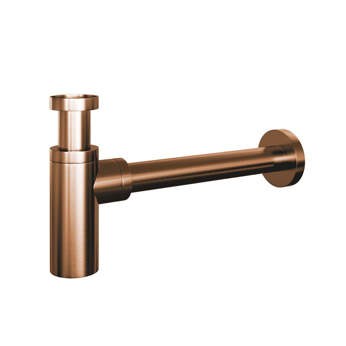 Brauer Copper Edition wastafelsifon geborsteld koper PVD