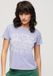 Superdry Dames T-shirt met Archive Kiss-print - Korte Mouw - Ronde Hals - Katoen/Polyester - Violet Marl - Regular Fit - Maat UK10/EU38
