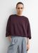 comma - Sweatshirt doux à col bouffant - Aubergine