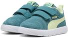 Puma Courtflex V3 Mesh Inf 398086 Lage sneakers Kinderen Mannen Baltic Sea Blue-Apple Spritz Schoenmaat 22